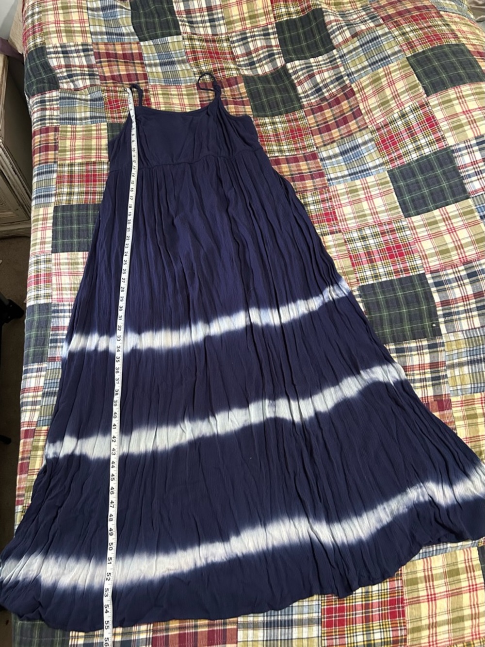 torrid Navy Smocked Maxi Dress with Spaghetti Straps - Picture 2 of 9